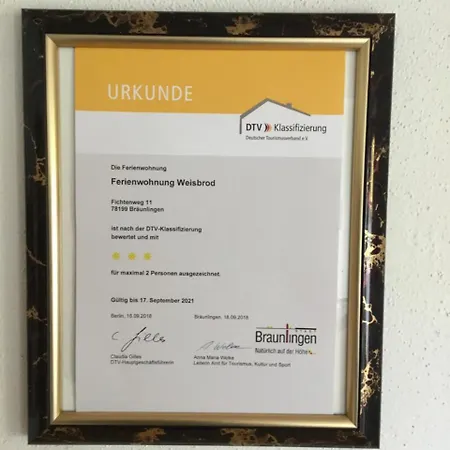 Ferienwohnung Weisbrod, Nur Private Buchungen Braunlingen Экстерьер фото